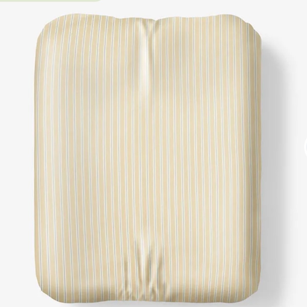 Vintage Ralph Lauren Twin Fitted Sheet, Yellow Striped